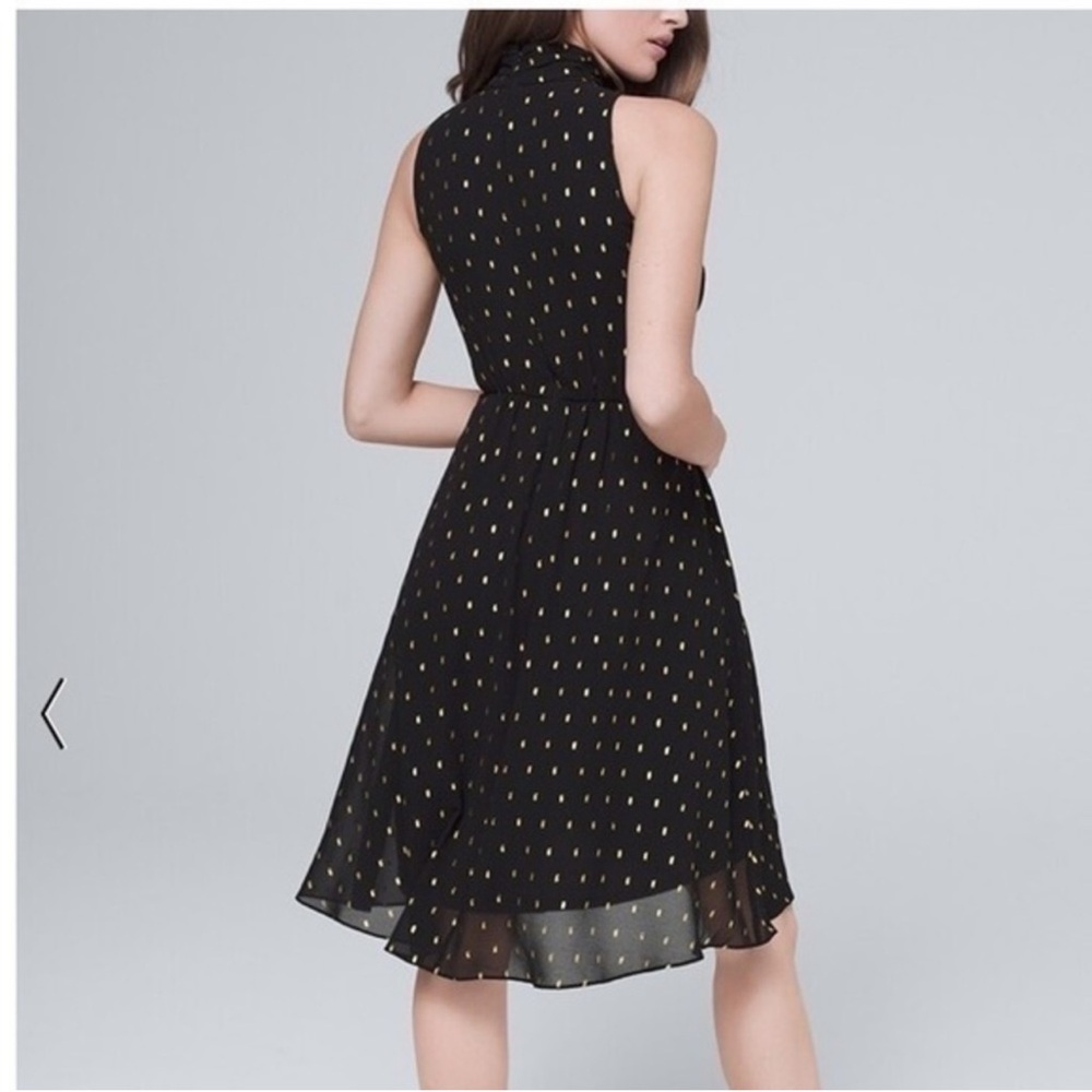 Beautiful WHBM knee length dress, metallic shimmer, sz 8, with tags, never worn